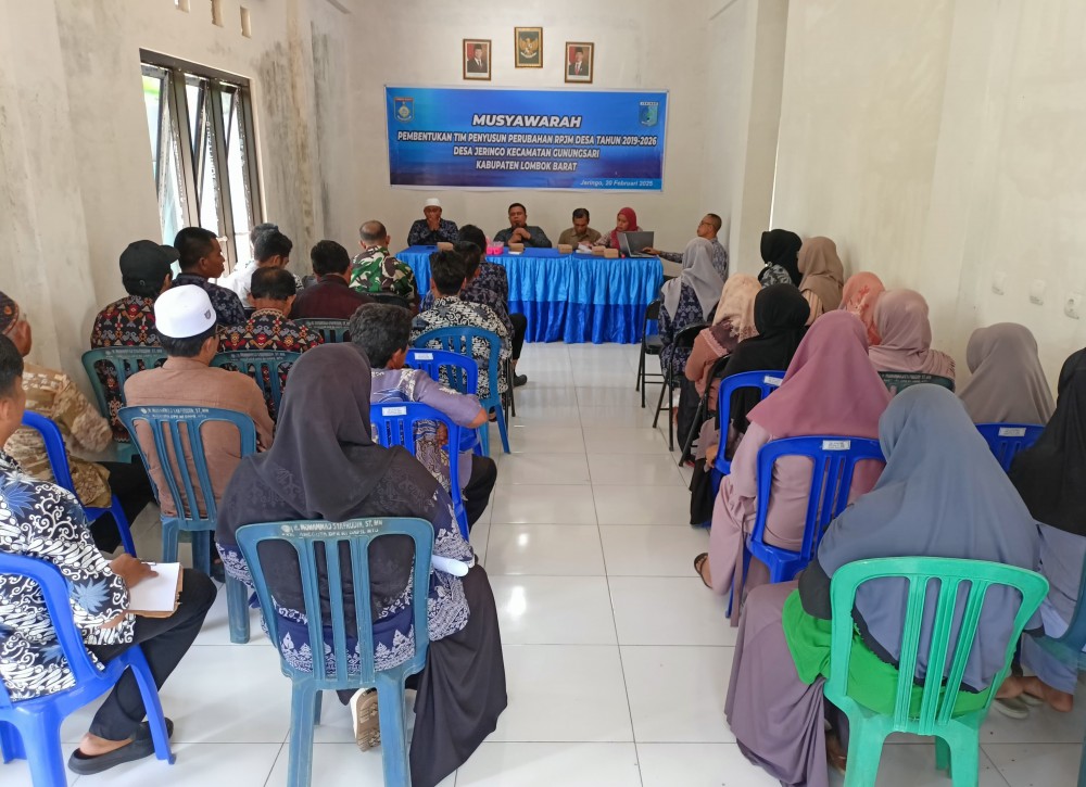 MUSYAWARAH PEMBENTUKAN TIM PENYUSUN PERUBAHAN RPJM DESA TAHUN 2019-2026